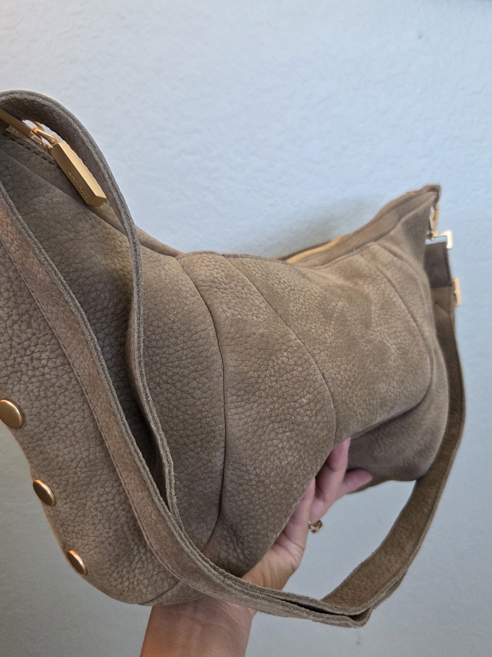 Hammitt Morgan | Nubuck/Brushed Gold